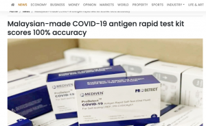 The Malaysian Reserve - Malaysian-made COVID-19 antigen rapid test kit 02 march 2022